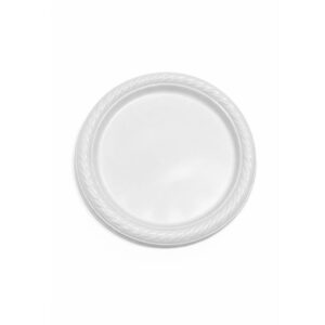 צלחת לבנה גודל 9